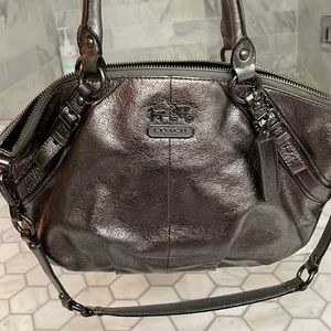 Silver Coach Bag